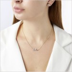 Yoko London - Sleek Blush Pink Freshwater Pearl and Diamond Necklace In Rose Gold